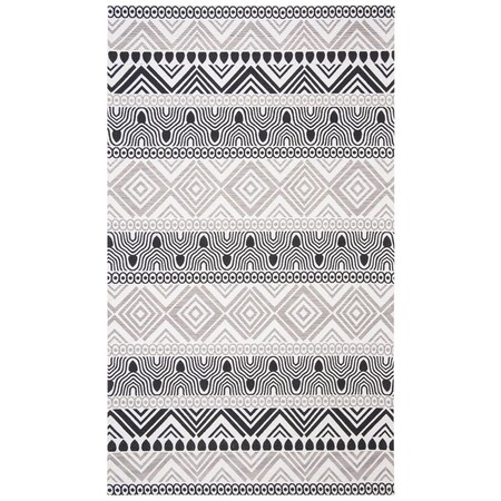 Safavieh 5 x 8 ft. Marbella Rectanglar Area Rug Black MRB625Z-5